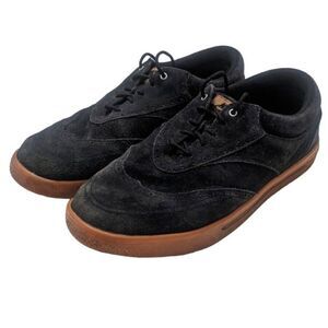 Nike‎ Lunarlon Golf Shoes Black Suede Wingtip 533094-002 Men's Size 10
